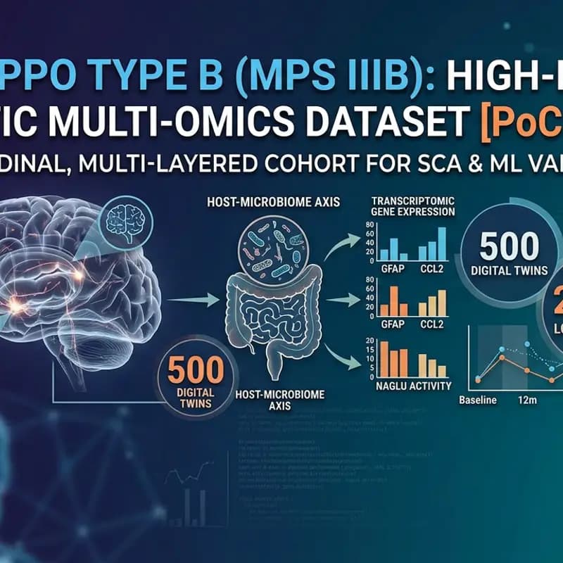 Sanfilippo Syndrome Type B (MPS IIIB) – High-Fidelity Synthetic Multi-Omics Dataset [PoC Edition]