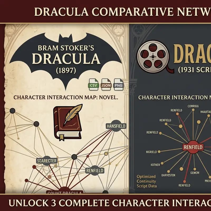Dracula Comparative Network Archive  Dataset (Dataset only, Excluding Py Script)